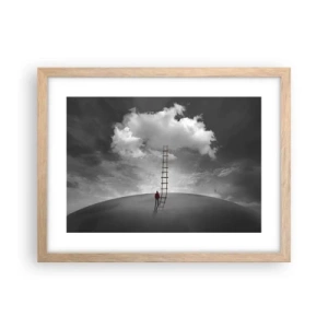 Poszter világos tölgy keretben - Minden lehetséges - 40x30 cm