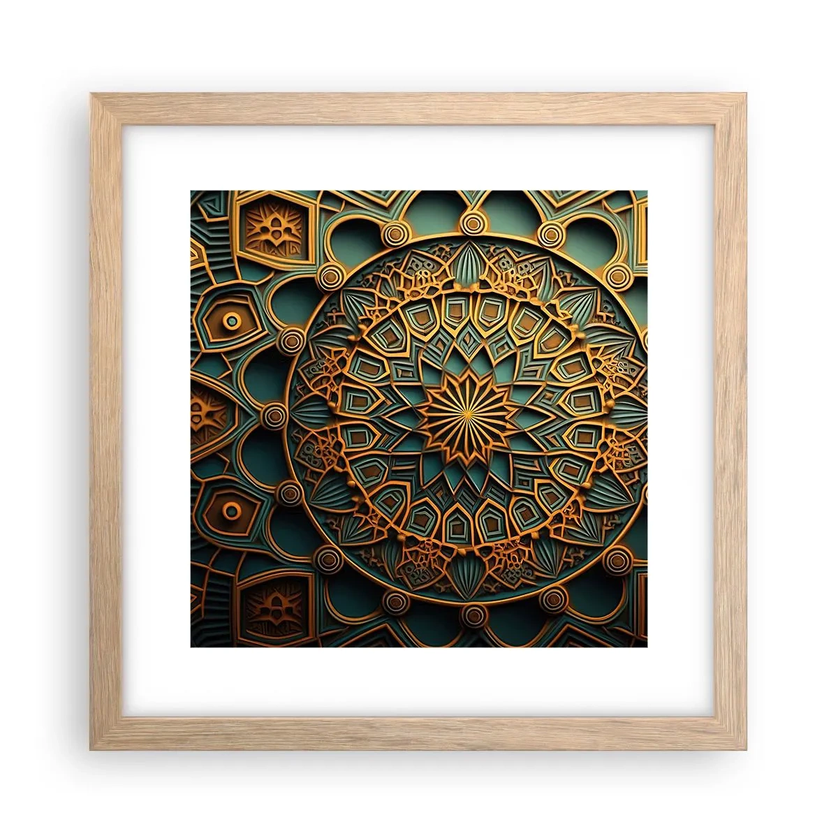 Poszter világos tölgy keretben - Egy arab éghajlaton - 30x30 cm