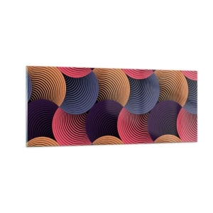 Üveg kép - Körkörös ritmusban - 100x40 cm