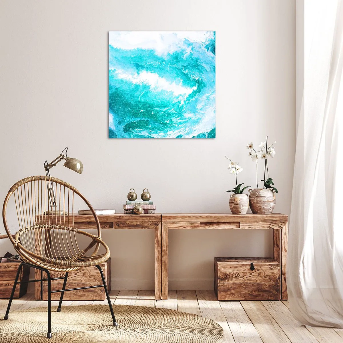 Vászonkép - Az elem magjában - 70x70 cm