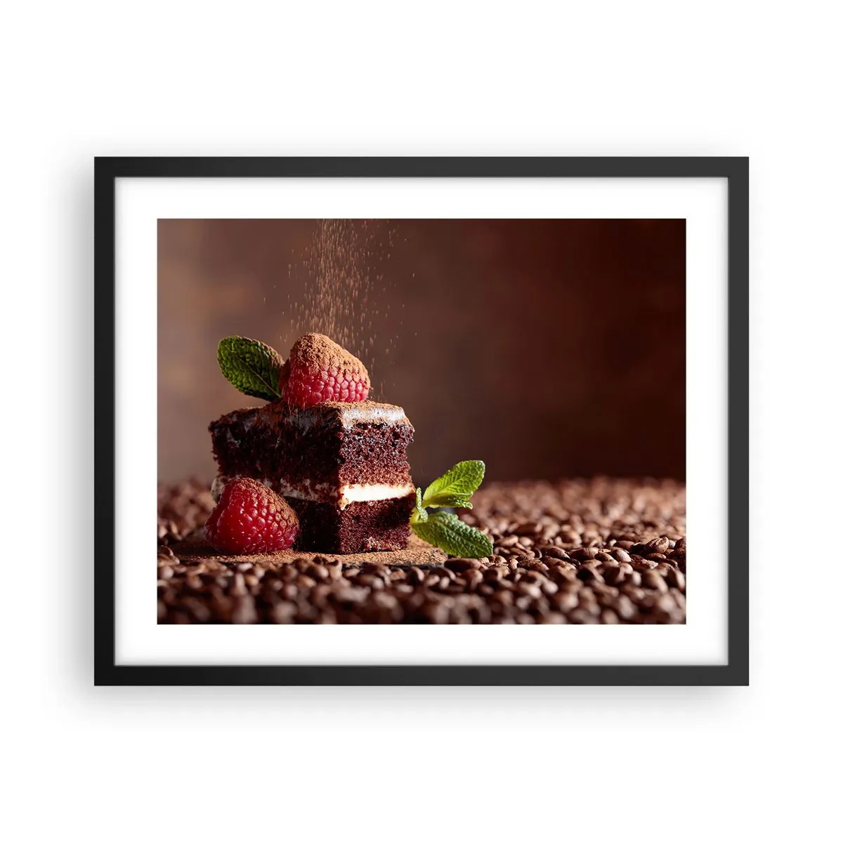 Poszter fehér keretben - Az élet édes - 50x40 cm