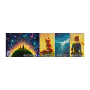 Fotótapéta Minta Premium Canvas - Szerelem és barátság – az egész világ - Gyerekeknek, Barátság, Absztrakció - 100x30 cm
