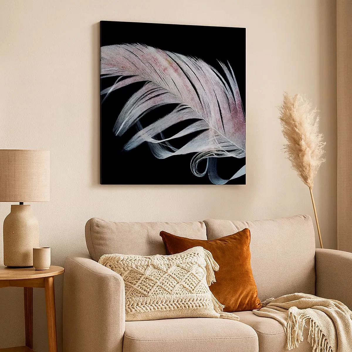 Vászonkép - Gondolj az érintésre - 30x30 cm