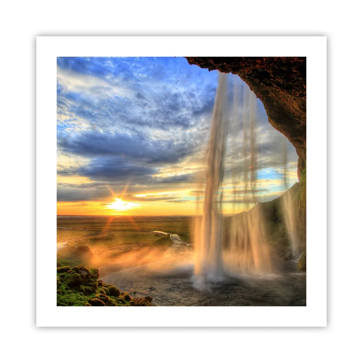 Poszter - Cseppfátyol mögötti világ - 50x50 cm