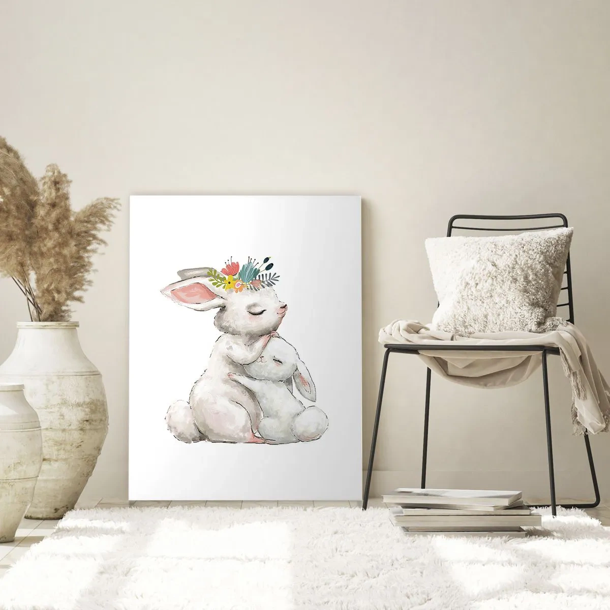 Üveg kép - Nincs olyan, mint anyánál - 50x70 cm