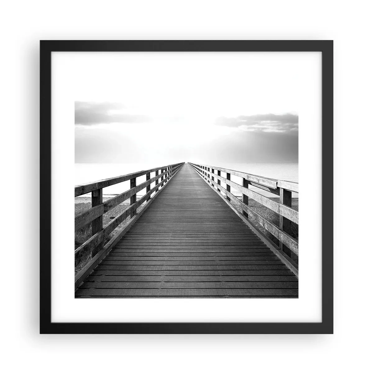 Poszter fehér keretben - A messzeségbe... - 40x40 cm