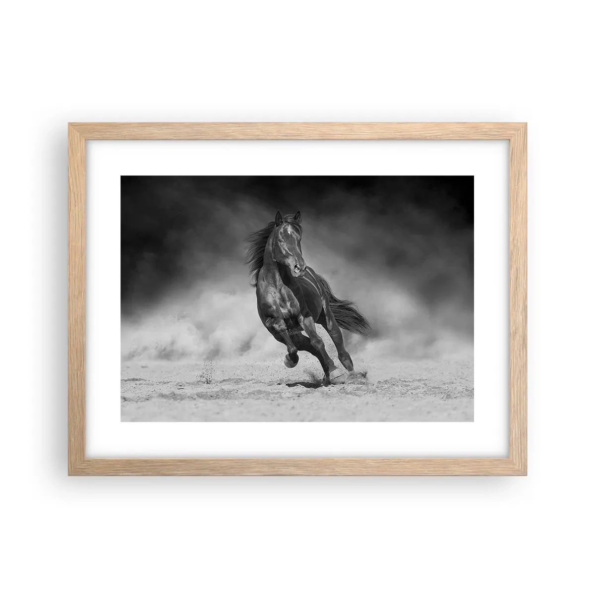 Poszter világos tölgy keretben - Az emírhez méltó - 40x30 cm