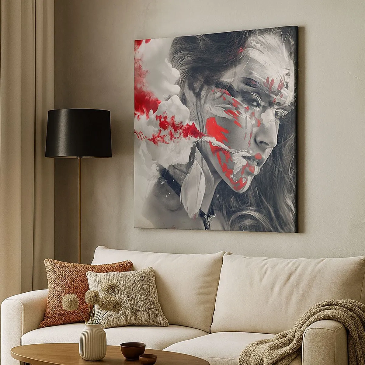 Vászonkép - Az abszurditás füstjében - 30x30 cm