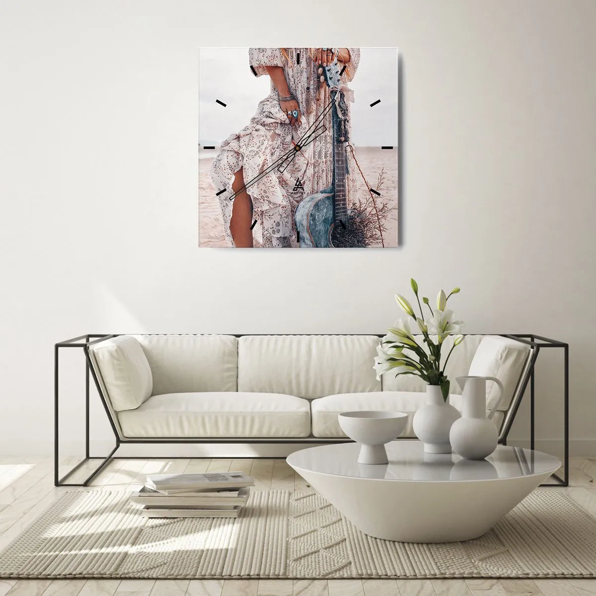 Falióra, Óra - Hippik az úton - 40x40 cm