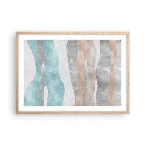 Poszter világos tölgy keretben - A meghittség tanulmánya - 70x50 cm