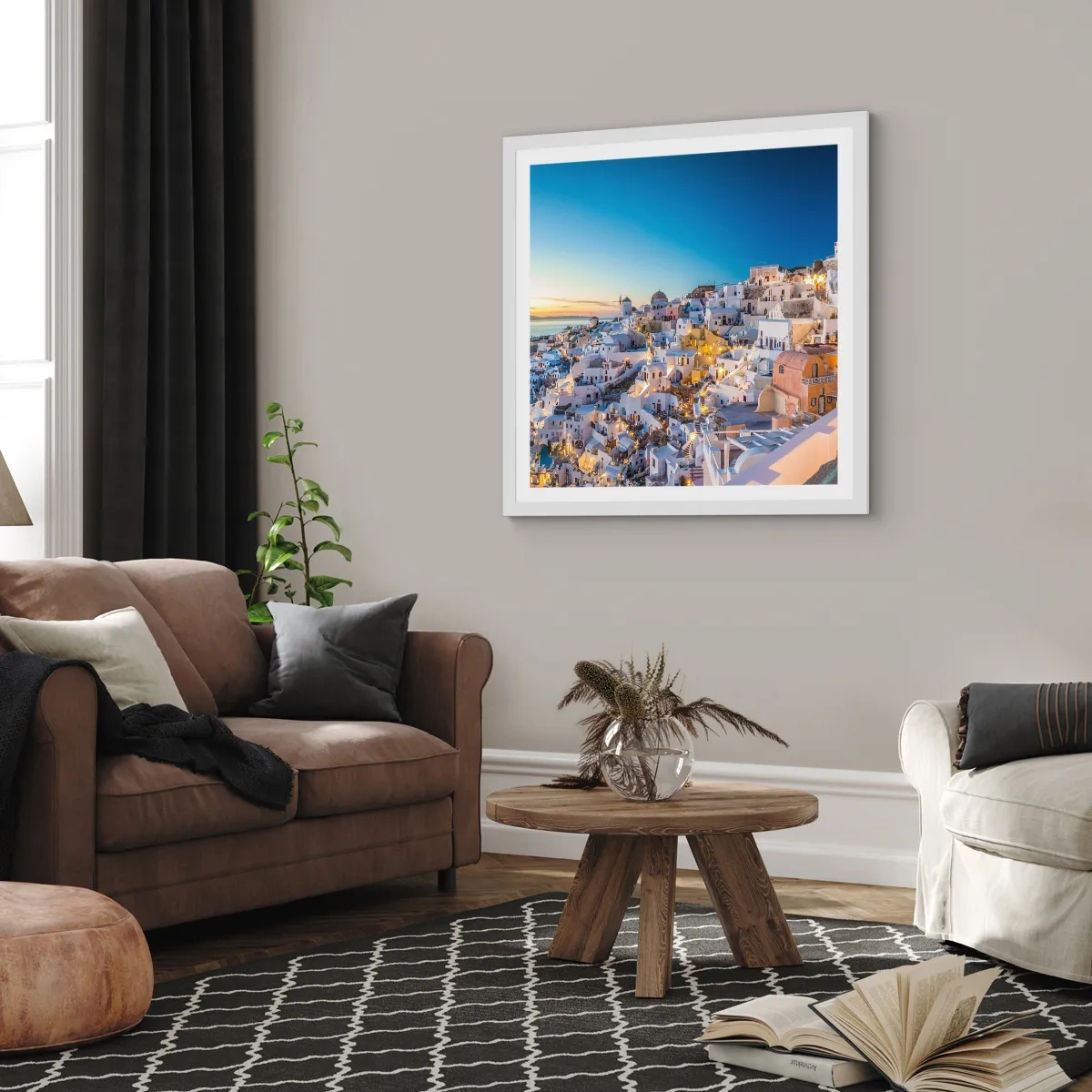 Poszter fekete keretben - A görögség lényege - 60x60 cm