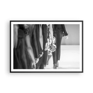Poszter fehér keretben - Stílusos felvonulás - 100x70 cm