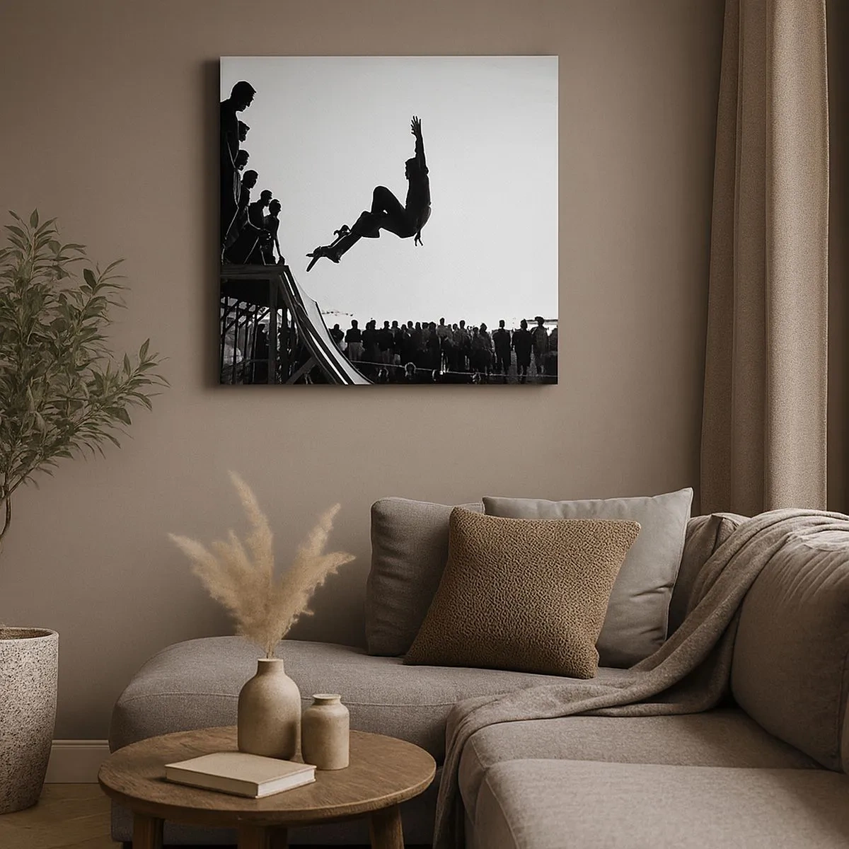 Vászonkép - Hősök és nézők - 30x30 cm