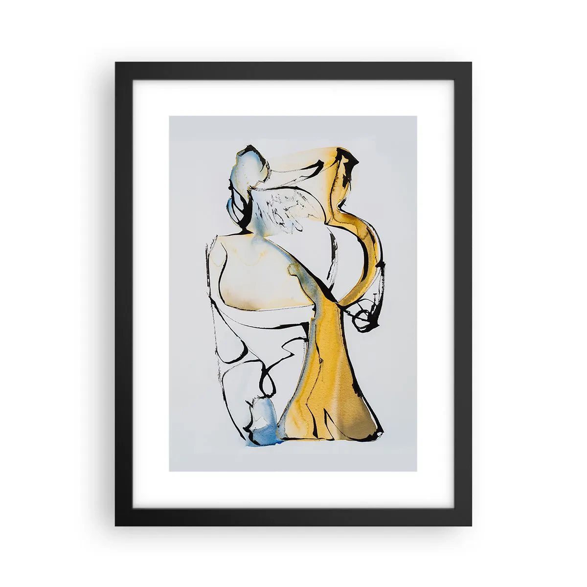 Poszter fehér keretben - Üveg absztrakció - 30x40 cm