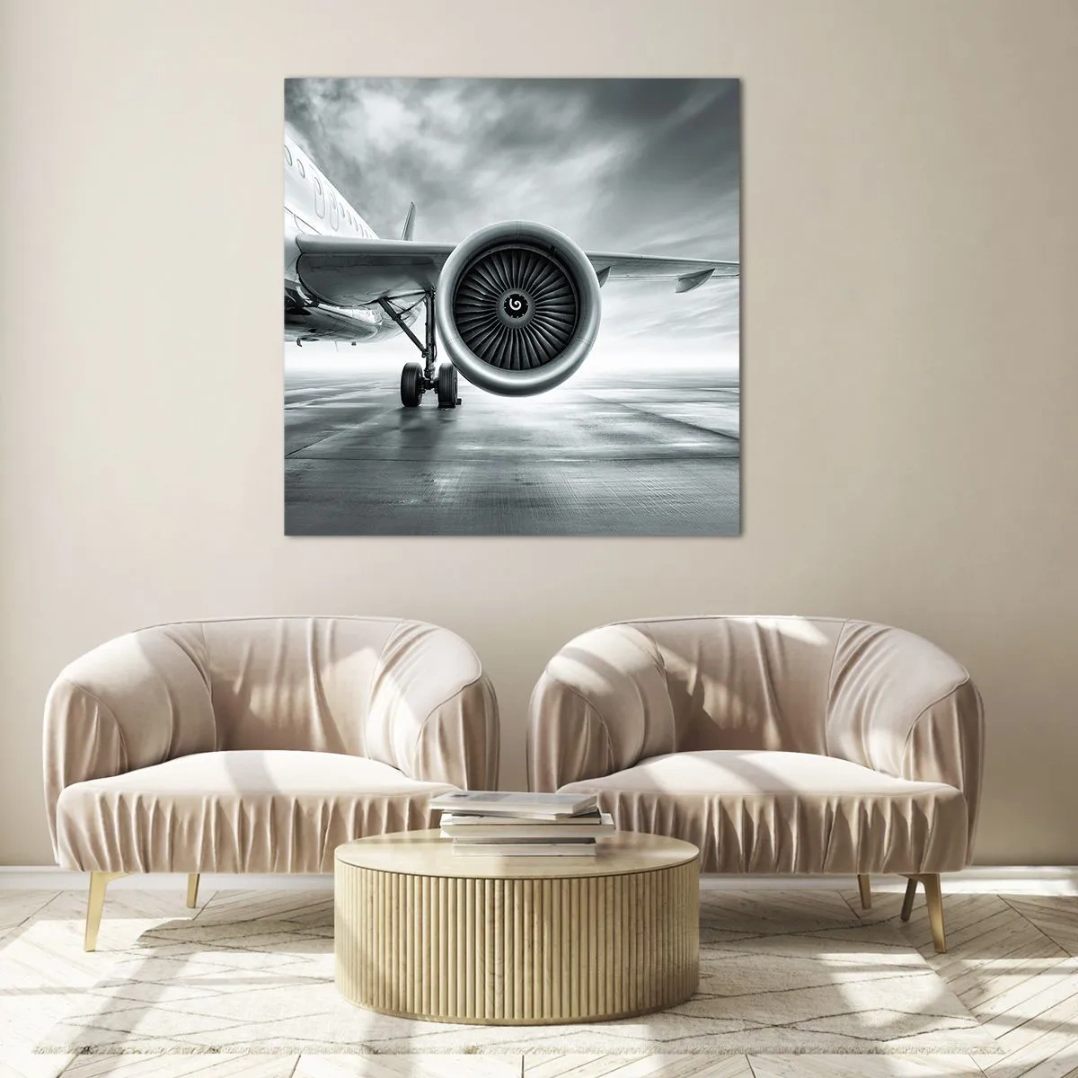 Üveg kép - Van erő! - 60x60 cm