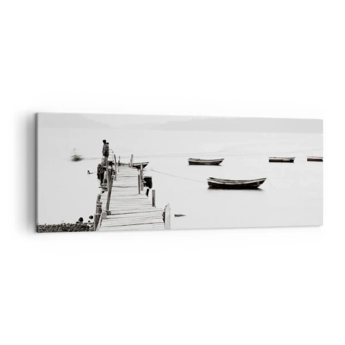 Vászonkép - Csendes és tiszta víz felett - 140x50 cm