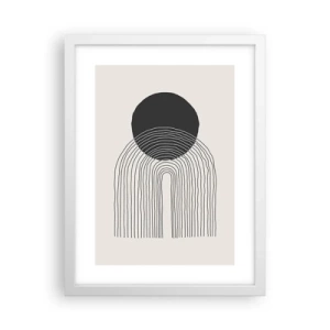 Poszter fekete keretben - Remegés és biztosság - 30x40 cm