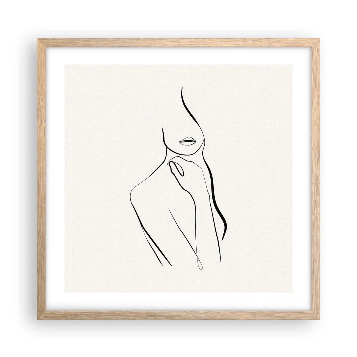 Poszter világos tölgy keretben - A melankólia hulláma - 50x50 cm