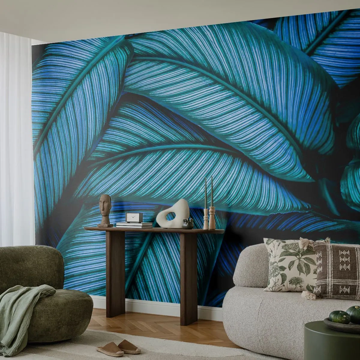 Öntapadós Fotótapéta Deluxe Sticker - Életvonalak - Levelek, Növénytan, Növények - 250x175 cm