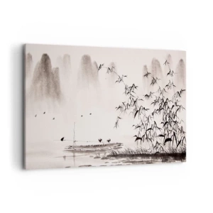 Vászonkép - A rizsföldek csendje - 120x80 cm