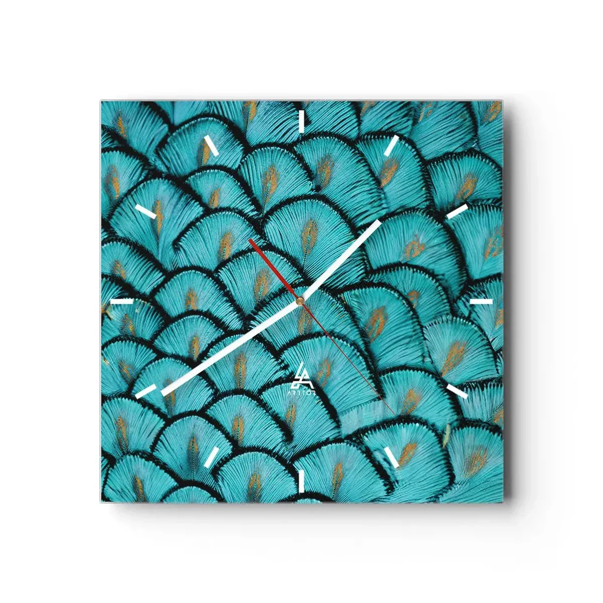 Falióra, Óra - A tollak nagy gálája - 30x30 cm