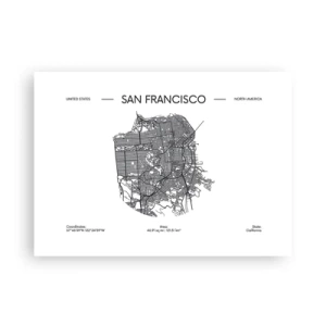 Poszter - San Francisco anatómiája - 70x50 cm