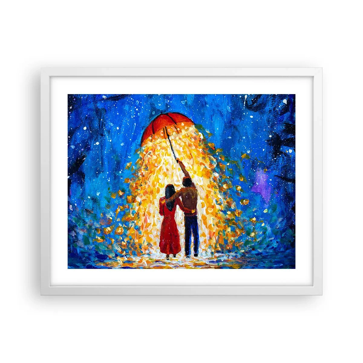 Poszter fekete keretben - Egy esős este varázsa? - 50x40 cm