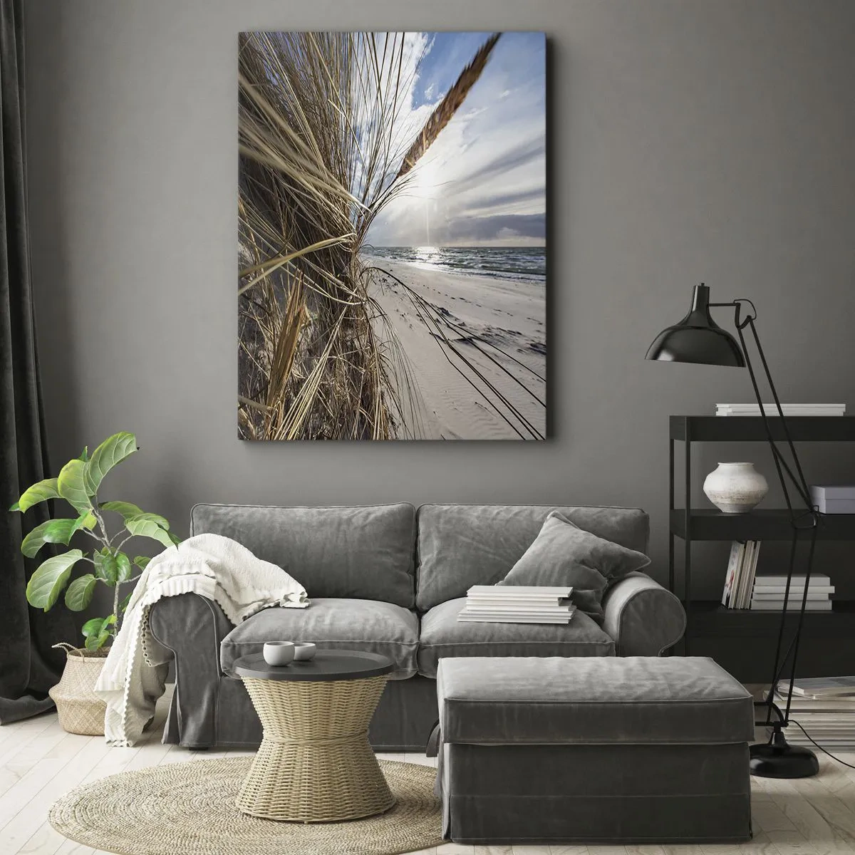 Vászonkép - Az elemek találkozása - 65x120 cm