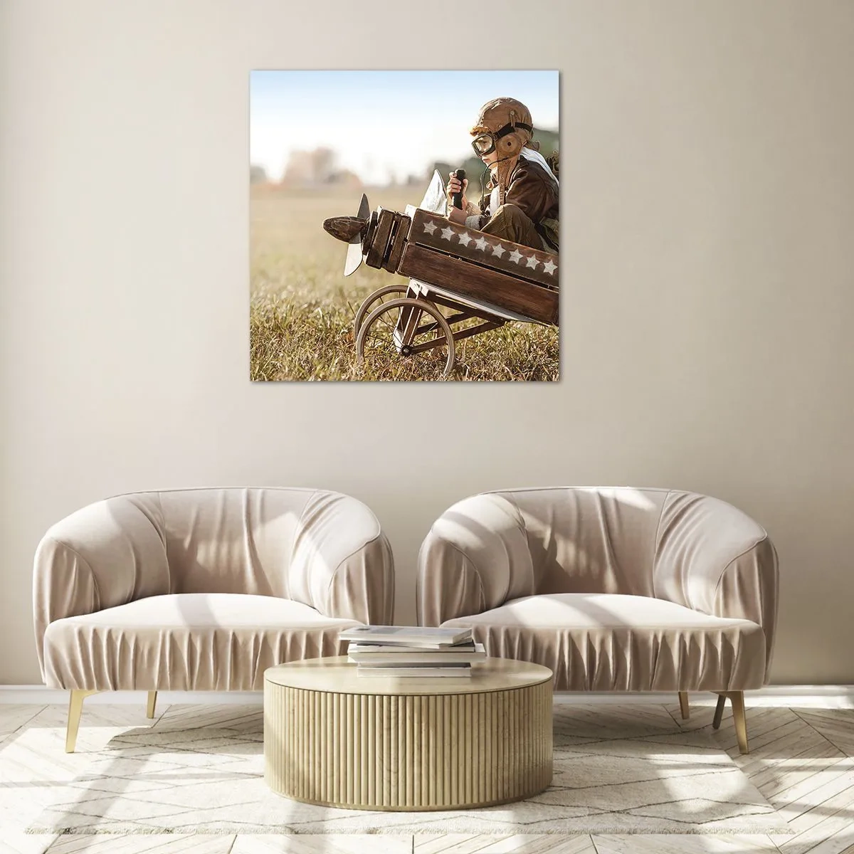 Üveg kép - Indulás egy álom felé - 70x70 cm