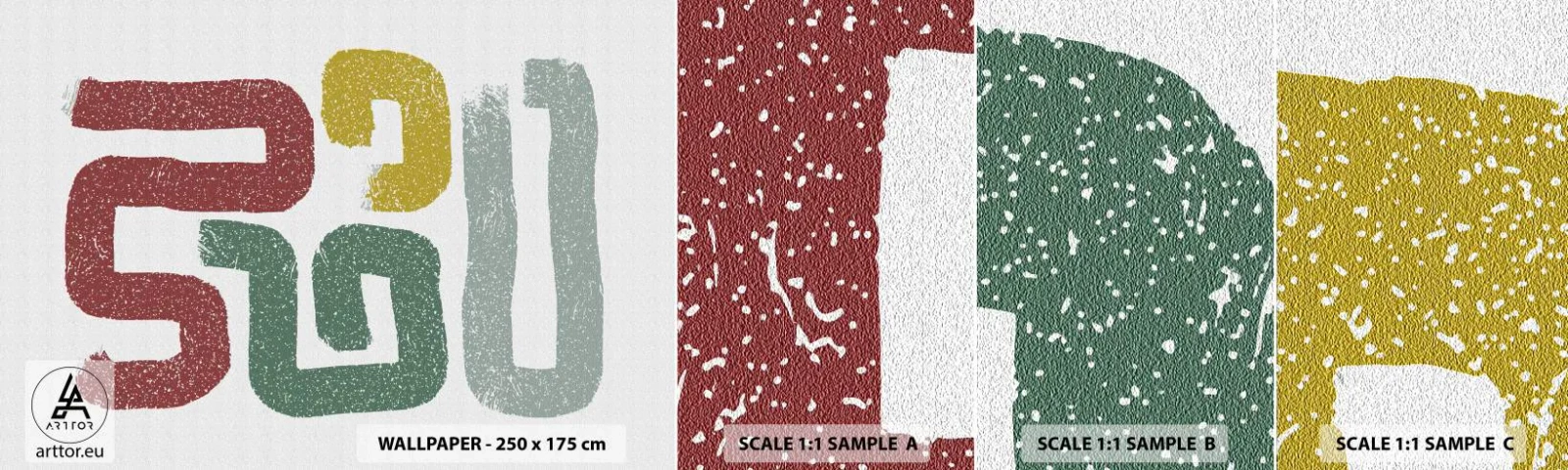 Fotótapéta Minta Standard Eco - Egy ismeretlen nyelven - Darab, Minimalizmus, Körbegurulni - 100x30 cm