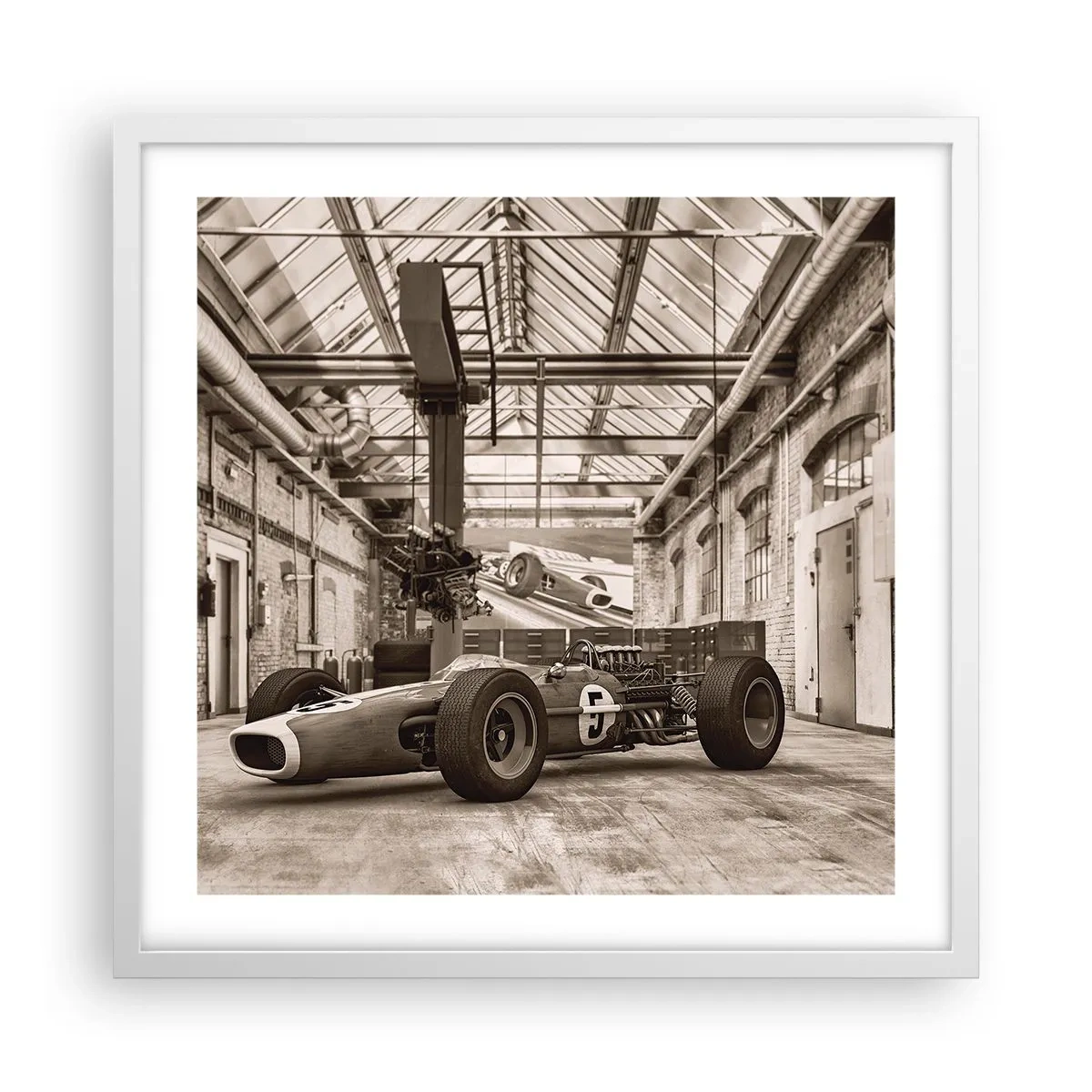 Poszter fekete keretben - A győztes pihenője - 50x50 cm