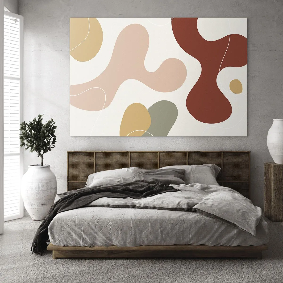 Üveg kép - Pöttyök vagy hullámok? - 100x70 cm