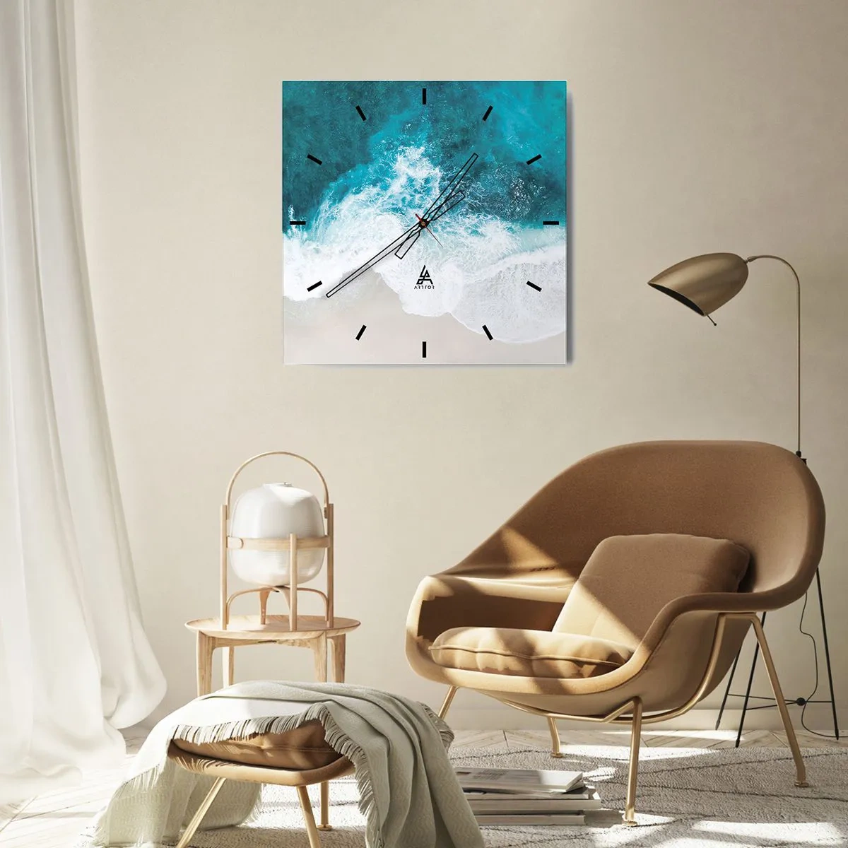 Falióra, Óra - Természetes simogatás - 30x30 cm