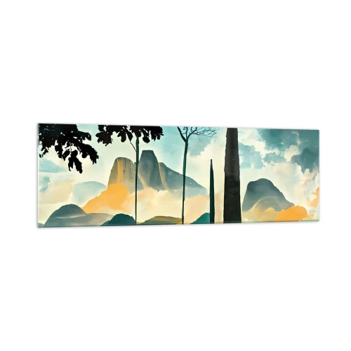 Üveg kép - Mindíg magasabbra és magasabbra - 160x50 cm