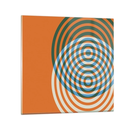 Üveg kép - Absztrakt körkörös variáció - 60x60 cm
