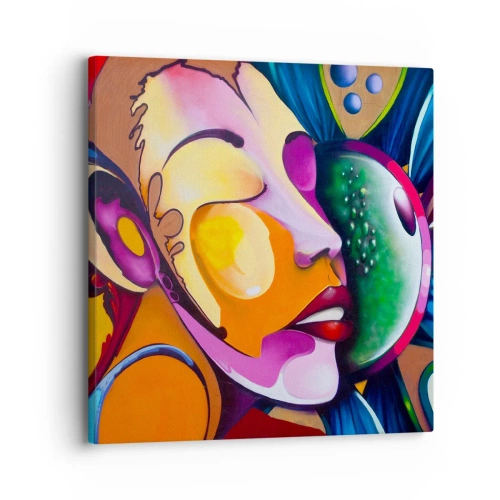 Vászonkép - Megérinteni színnel - 30x30 cm