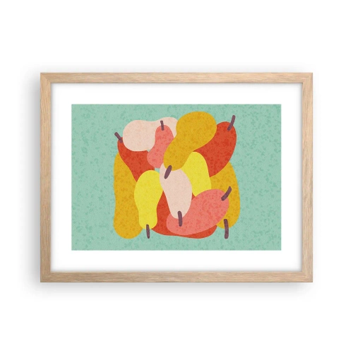 Poszter világos tölgy keretben - Ízlelgetni a nyári napot - 40x30 cm