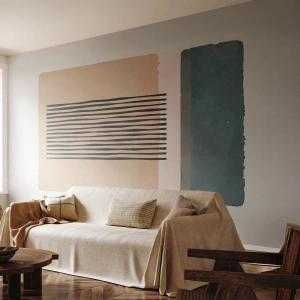 Fotótapéta Premium Sand - Minden rendben - Absztrakció, Grafika, Minimalizmus - 500x350 cm