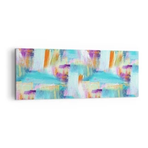 Vászonkép - Vidám firka - 140x50 cm