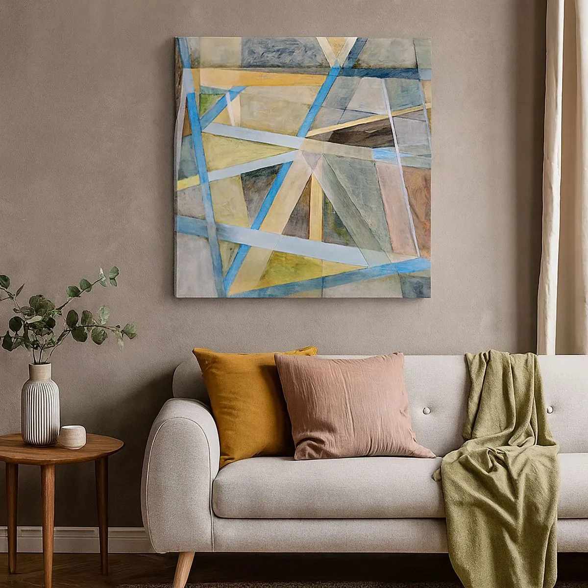 Vászonkép - Egyenesen vagy átlósan? - 30x30 cm