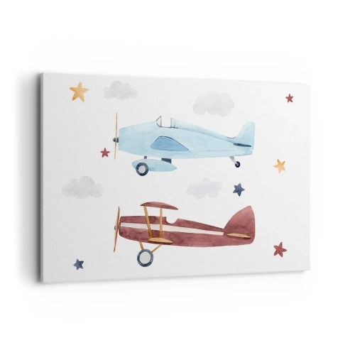 Vászonkép - Pilóta, várunk! - 120x80 cm