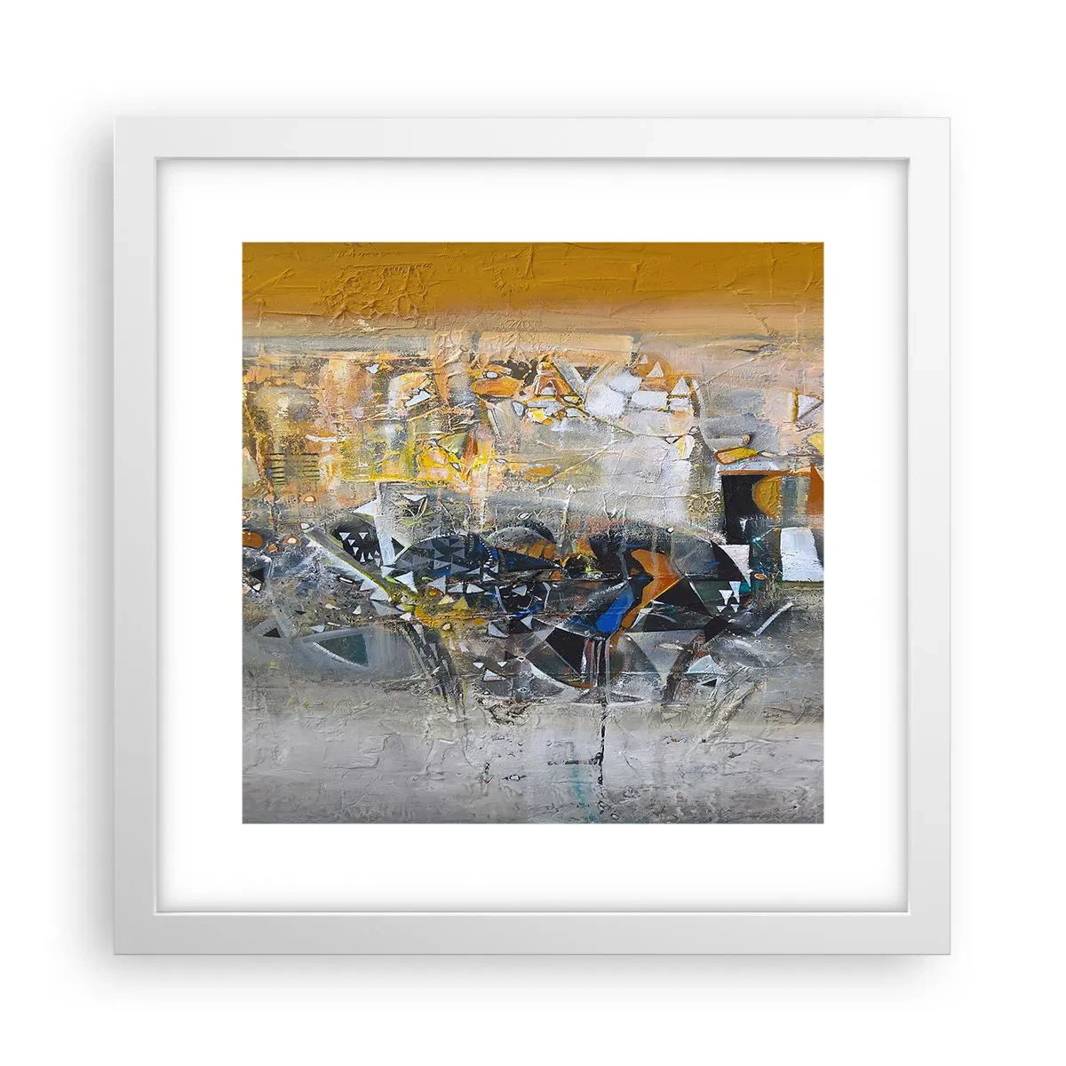 Poszter fekete keretben - Minden rendben lesz - 30x30 cm