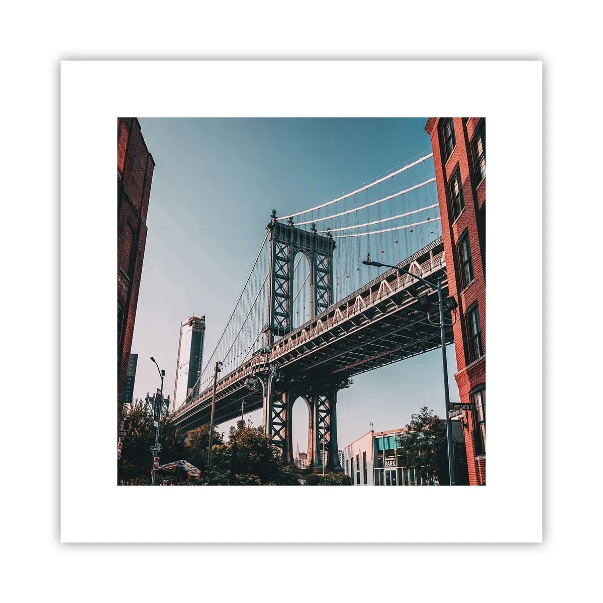 Poszter - A város hullámai fölött - 30x30 cm