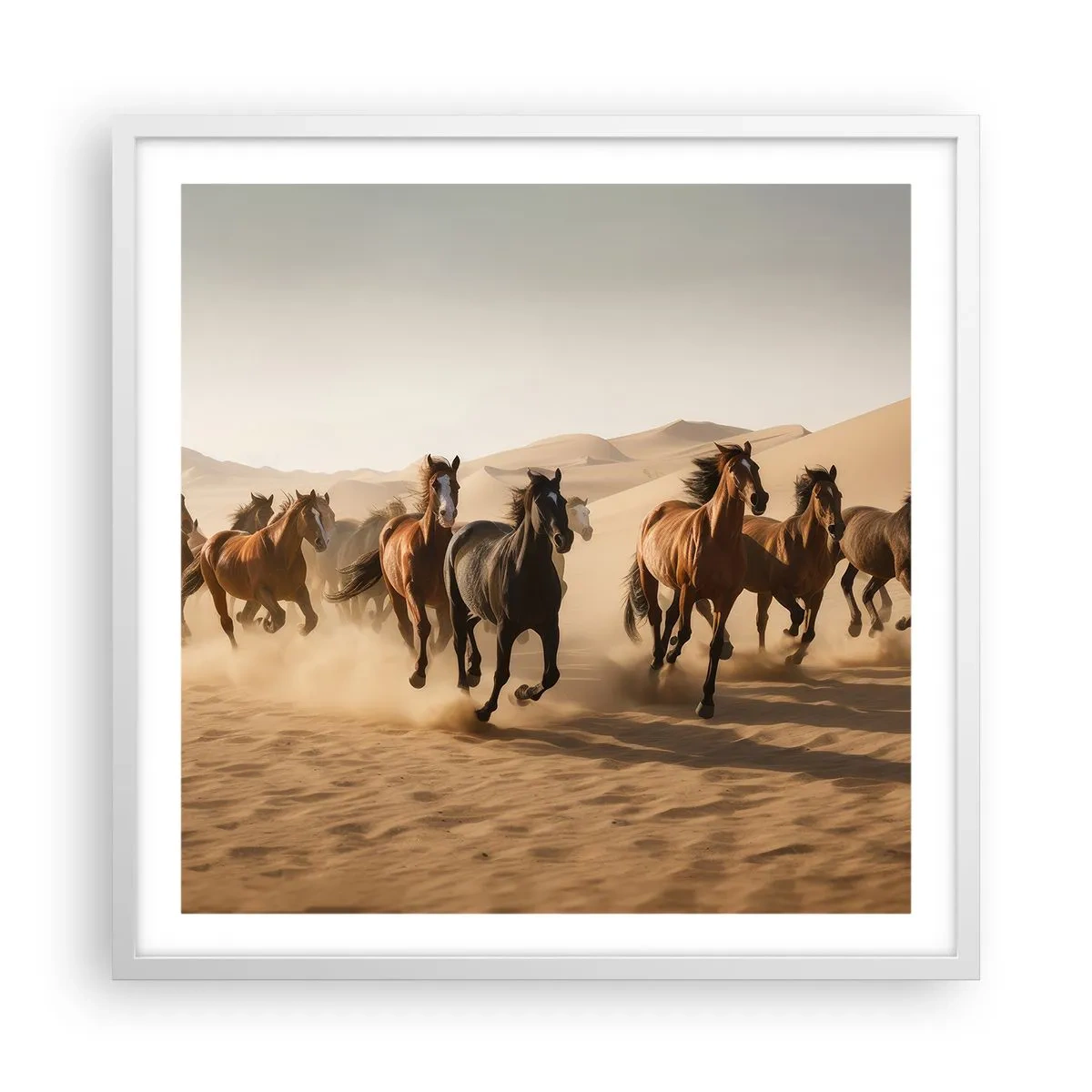 Poszter fekete keretben - Szabad, mint a szél - 60x60 cm