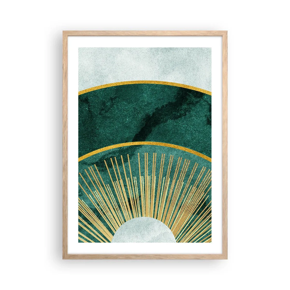 Poszter világos tölgy keretben - Egy másik naprendszer - 50x70 cm