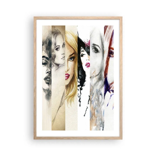 Poszter világos tölgy keretben - És ez mindig TE - 50x70 cm