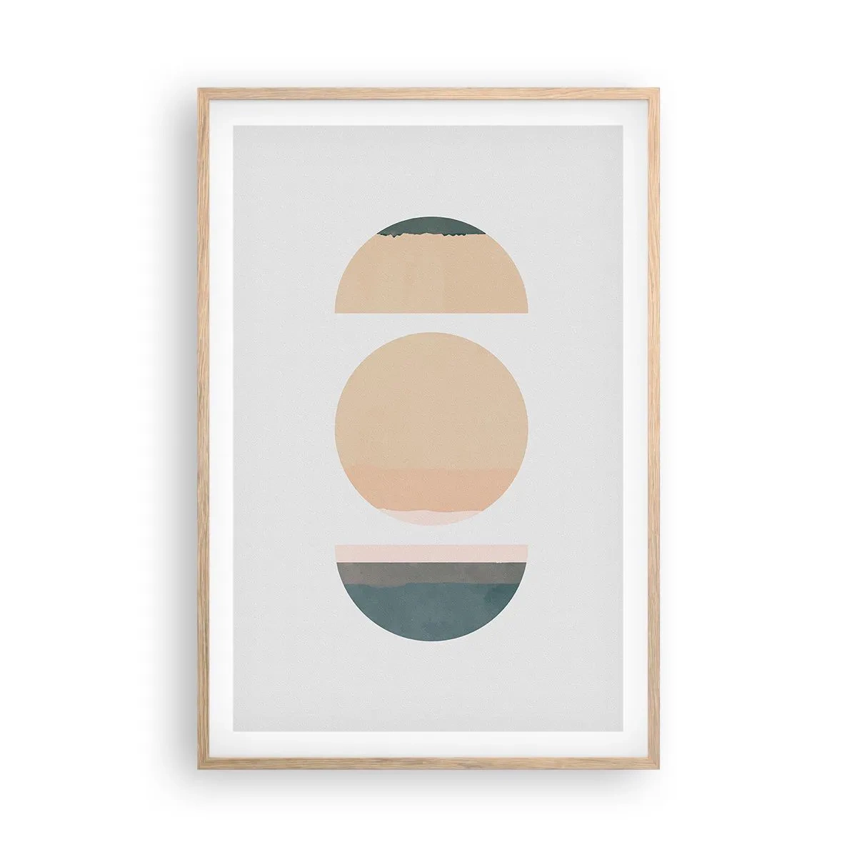 Poszter világos tölgy keretben - Kerékről kerékre - 61x91 cm