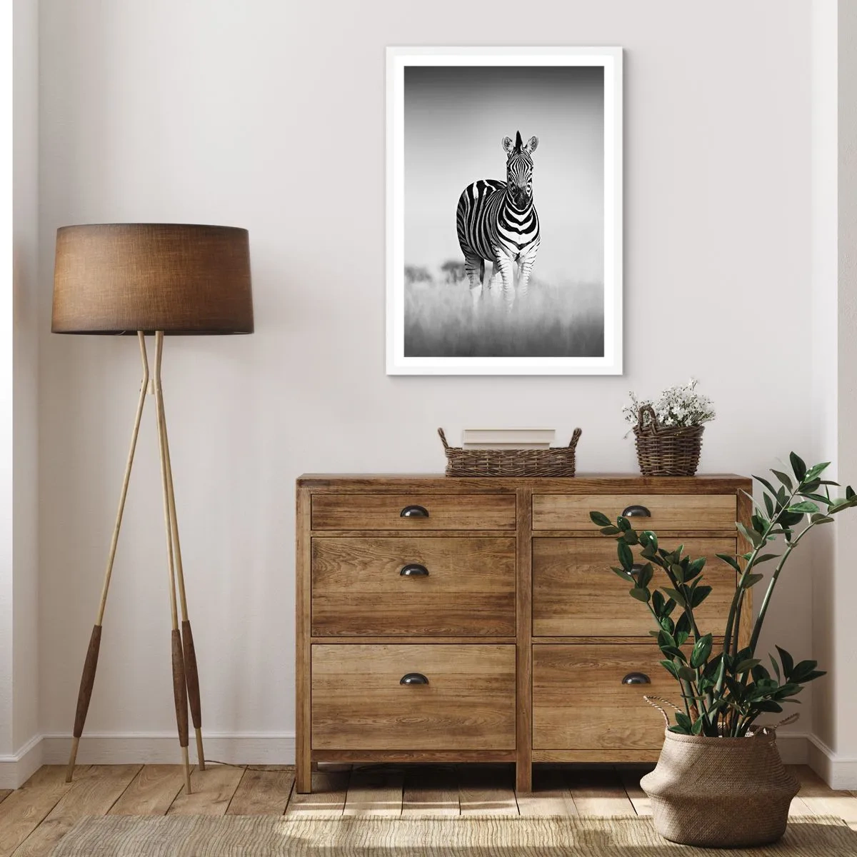 Poszter fekete keretben - A világ mégis fekete-fehér - 70x100 cm