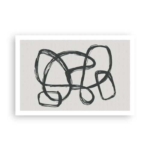 Poszter - Hurkolt absztrakció - 91x61 cm