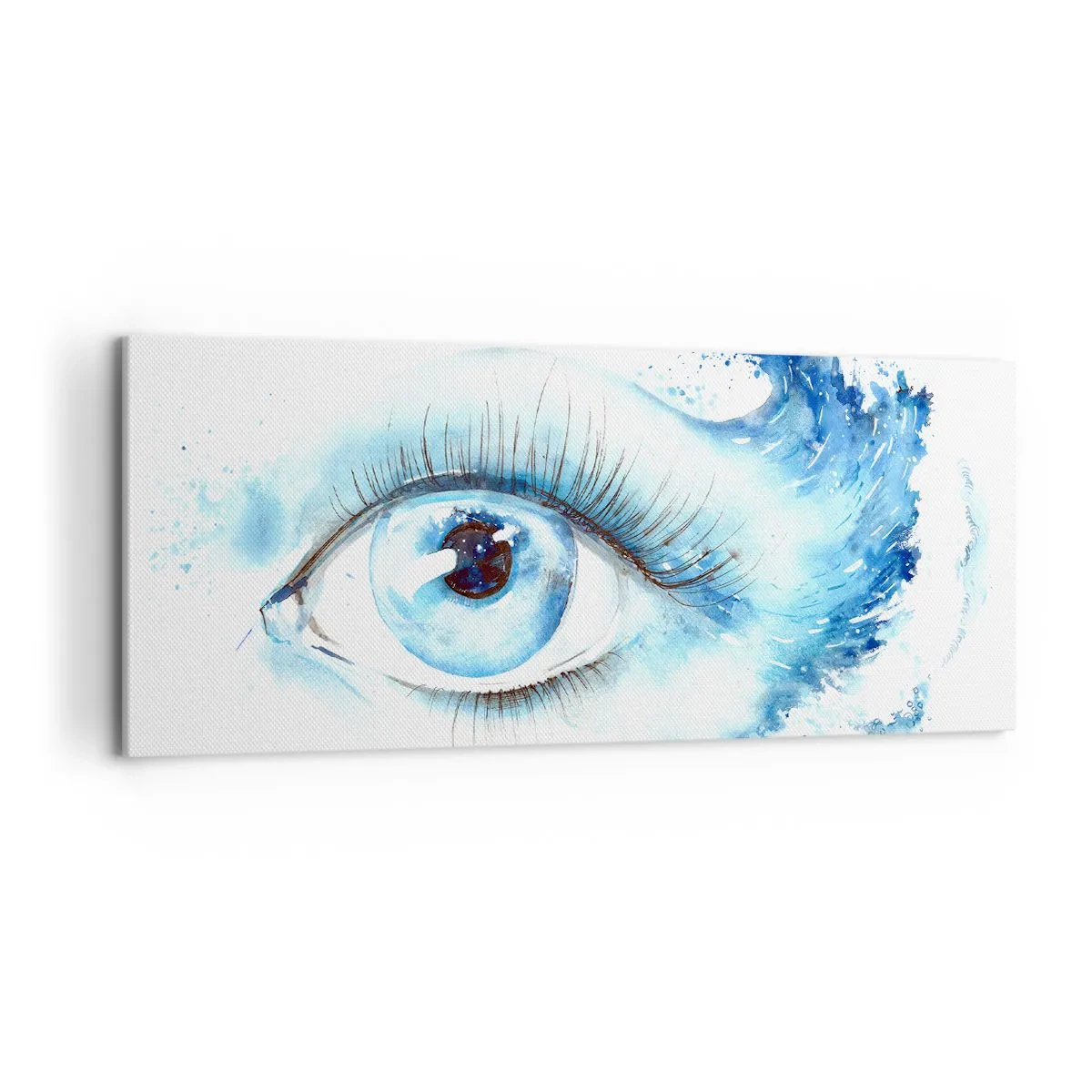 Vászonkép - Elmerülni a tekintet kékjében - 120x50 cm